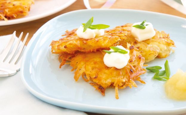 Картофельно-яблочные драники