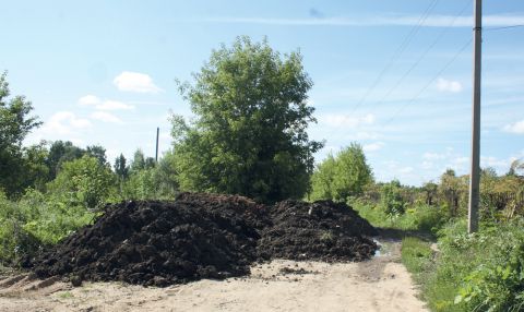 Наложили кучи