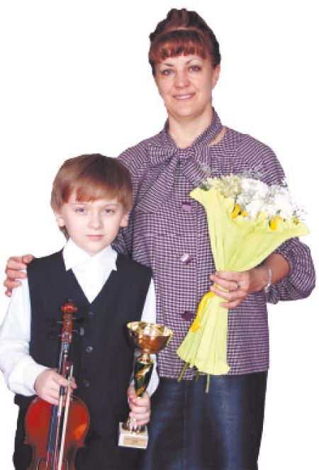 На снимке: Никита Воецкий и Н. Иваненко