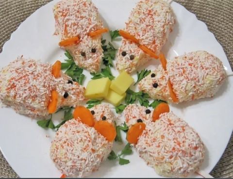Закуска “Строптивые мышата”