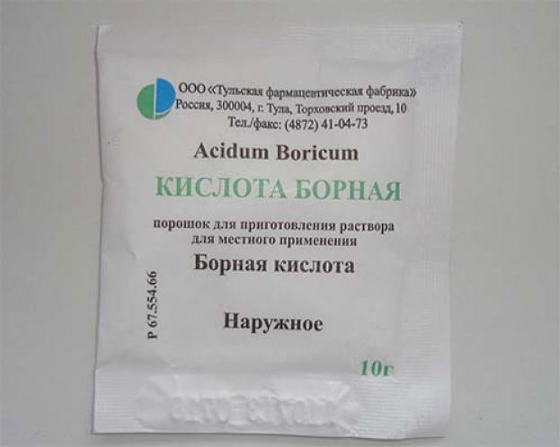 Борная кислота против голодания растений