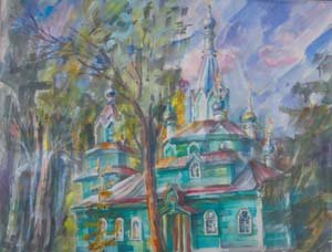 "Летняя церковь в Борисо-Глебское"